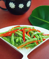 "椒丝四季豆"
