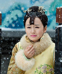 乔乔成雪中美人,楚楚动人释《美人(图)