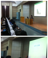 杭二“学霸”们来我校为初三年级同学加油