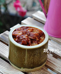 没有难度的蚝油鸡竹筒饭