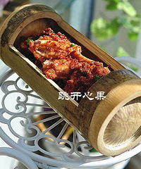 竹筒粉蒸鸡翅——自制放心粉蒸材料,超好吃