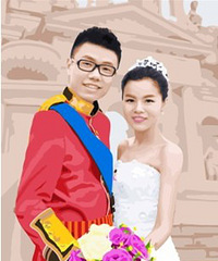 原创:婚礼油画海报DIY