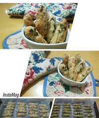 "简单易做好吃的芝麻葱香海苔肉松棒"