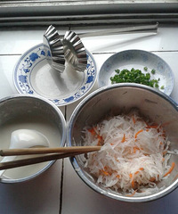 【十月萝卜】小时候的美味小吃-萝卜丝油墩子!