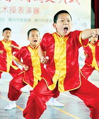 螳螂拳传人倾力教授!诸暨一小学开出特色武术班