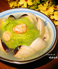 "怕苦孩子也能吃的【鸡汤白贝浸苦瓜青】"
