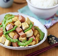 豆腐炒苦瓜