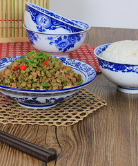 米饭杀手—肉末炒酸豇豆