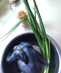 "乌鸡汤&桂圆肉"