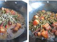 "干豇豆的做法,干豇豆红烧肉!"