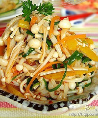 凉拌金针菇