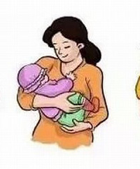 "抱新生儿的方法 少时多次注意保护宝宝的头部"