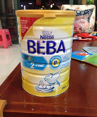雀巢beba奶粉,二段,购于德国,适合6