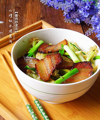 酱肉炒菜花
