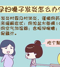 孕妇嗓子发炎怎么办?