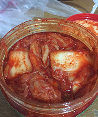 "电饭煲做法—韩国泡菜豆腐年糕"