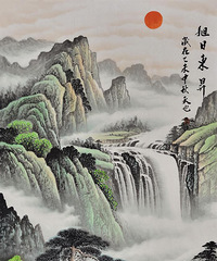"进门处的玄关选择什么画合适 耳目一新山水画"
