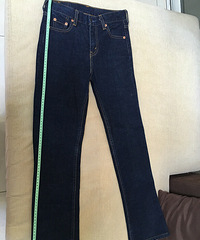 里维斯直筒牛仔裤,裤长96cm,w24,