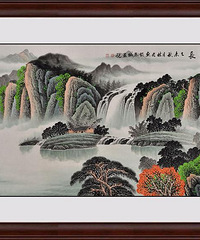 "田园风格的客厅挂什么装饰画 优雅碧玉有品位"