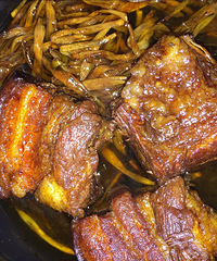 【家乡美食】绍兴黄花菜焖扣肉