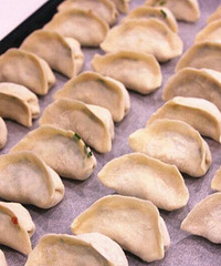 "【我家的饺子长这样】好吃不过饺子,韭菜鸡"