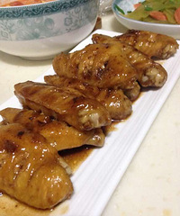 可乐鸡翅+剁椒金针菇+手撕包心菜