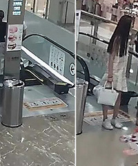 呵呵!特地来杭州偷拍美女裙底!当场被抓!