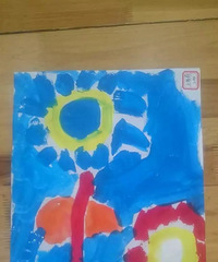 童心童画:水粉画向日葵