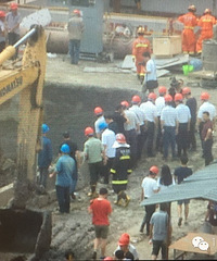 "杭州地铁四号线基坑土体突涌,目前,还有三名工人失踪"