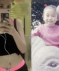 小时候就那么美的姑娘已练出小蛮腰