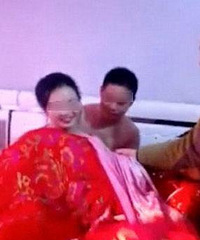 "新娘洞房惨遭扒光摸遍全身 闹洞房还是拍色情片?"