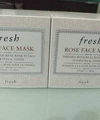 fresh玫瑰面膜和睡莲眼霜转