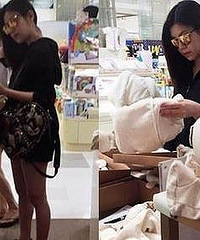陈妍希挺7月孕肚买婴儿用品 疑泄露宝宝性別