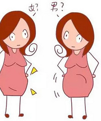 譬如"肚子尖尖生男孩,肚子圆圆生女孩",事实上,通过孕妇肚子形状来