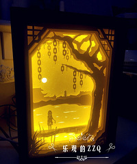 手繪光影紙雕燈:元宵