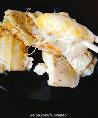 #Food#臺灣夜市的名小吃 薯泥芝士蛋