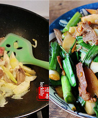 春笋大蒜炒肉片 尝一下春天的味道