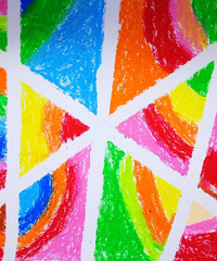 童心童画:胶带纸一起画画