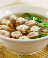 "魅力辣妈月子中心推荐孕妇营养早餐:虾仁紫菜馄饨汤"