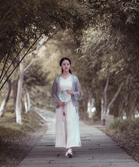 湘湖一期拍摄 汉服少女