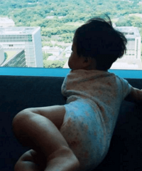 陈赫女儿都长那么大了 小公主胖乎乎的