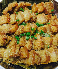 粽叶粉蒸肉