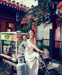 她的中式四合院婚礼,火到了国外!
