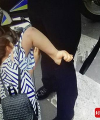 "交警被女子当街撕咬大腿,事后还注射狂犬病疫苗!看完视频网友惊