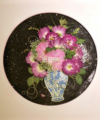 再来一个不同设计的静物压花画