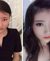 结婚当天新娘子化完妆,老公看后以为认错人