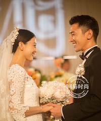 高圆圆婚纱照太美了 连回门宴都那么惊艳