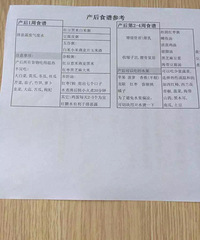 "二胎月子食谱,已试用"