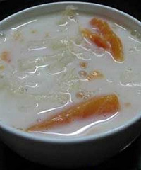 "木瓜银耳炖奶,菇品世家教你做美食!"