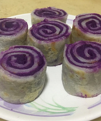 芋皮紫薯卷